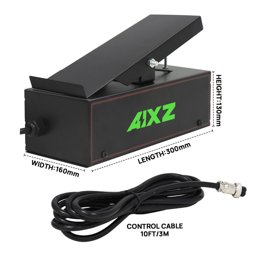 AIXZ TIG Welding Foot Pedal Amp Control Pedal for AIT200P/AIT250P AC DC Welder Machines Five-core Plug 3M Control Cable