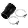 X AUTOHAUX "X AUTOHAUX Black Silicone Tube Hose 1 Set