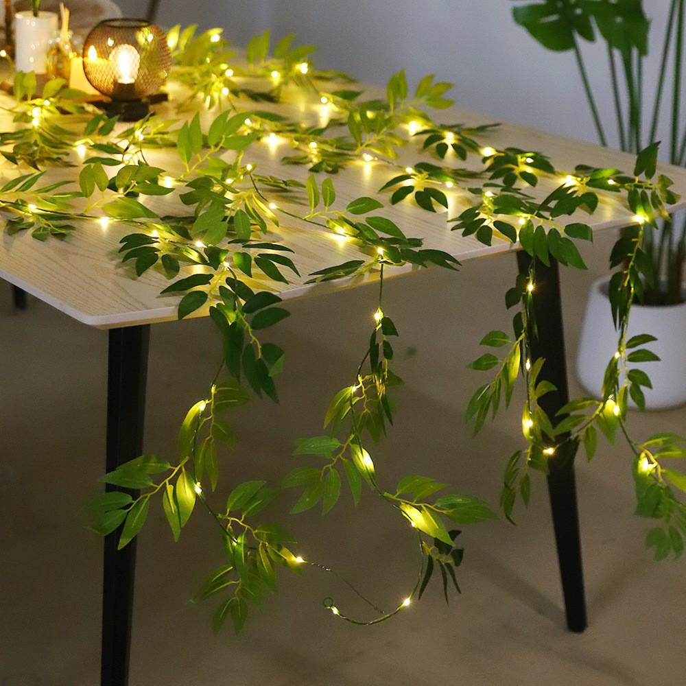 2m 20-LED Artificial Willow Vine String Light Christmas Holiday Home Decor