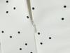 White Polka Dot Halter V-Neck A-Line Dress with Cutout Waist