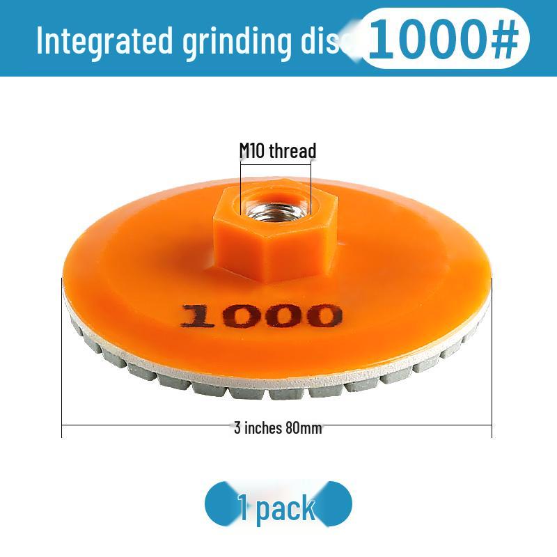 Integrated Tile Edge Grinding & Polishing Disc for Stone, Marble, Quartz, Chamfering, and Dry Trimming
