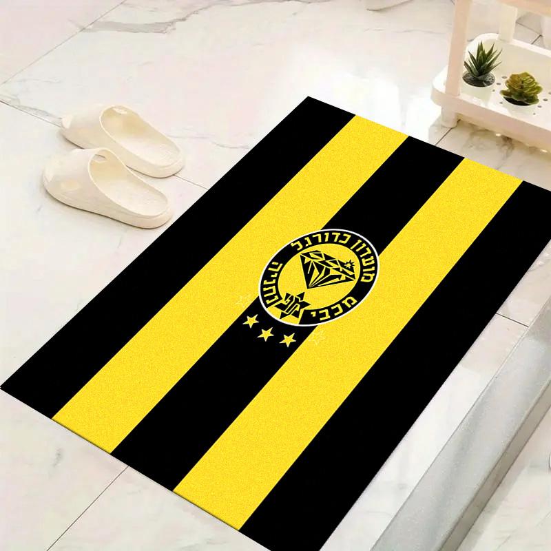 Tappeto Maccabi Netanya FC per Soggiorno Camera da Letto Casa Decorazione Divano, Tappetino Antiscivolo per Giochi Bambini