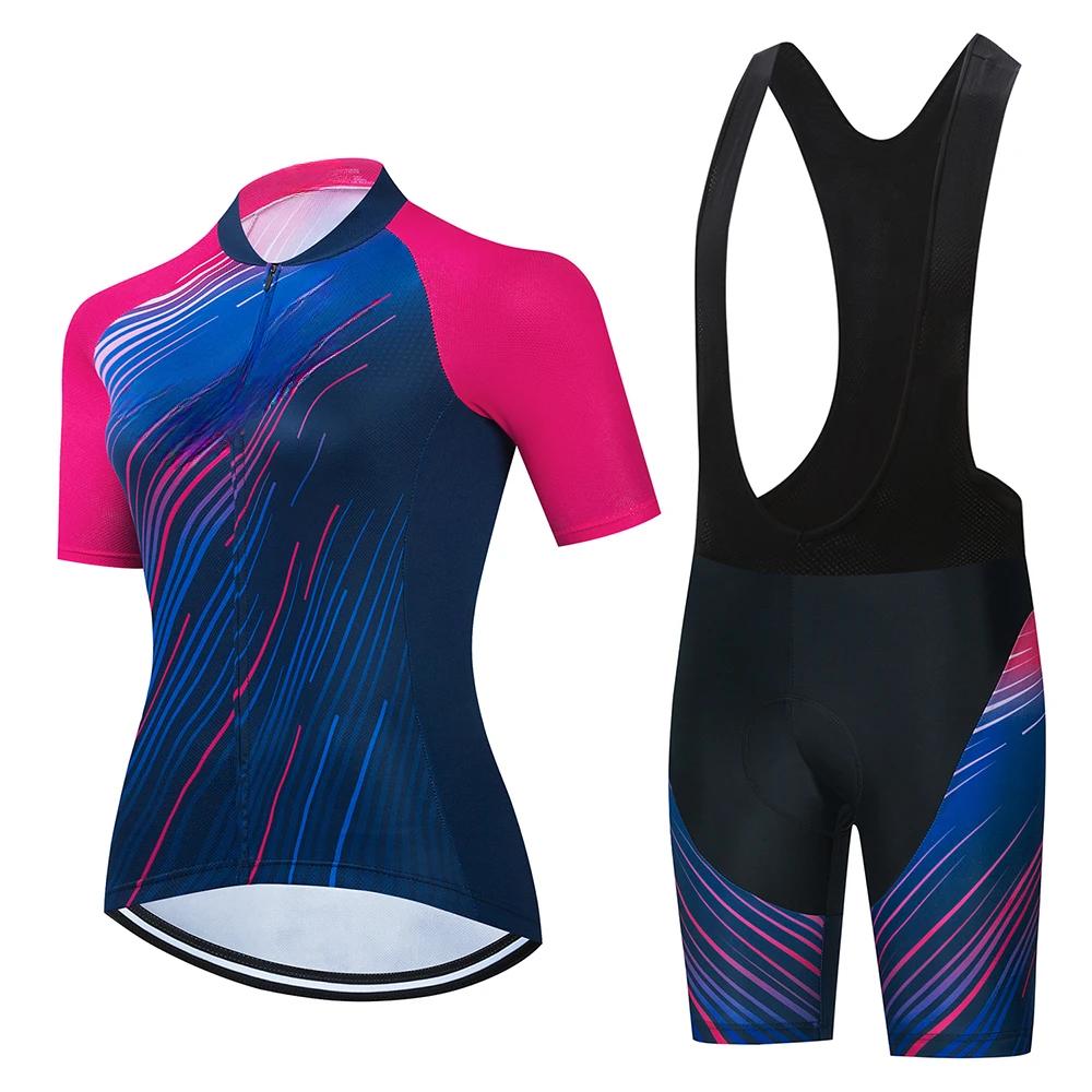 2026 Summer Breathable Cycling Suit Set Mountain Bike Female Women Sportwear Cheap Wholesale Women Clothes Woman Clothing Women's Cycling Shorts Sets