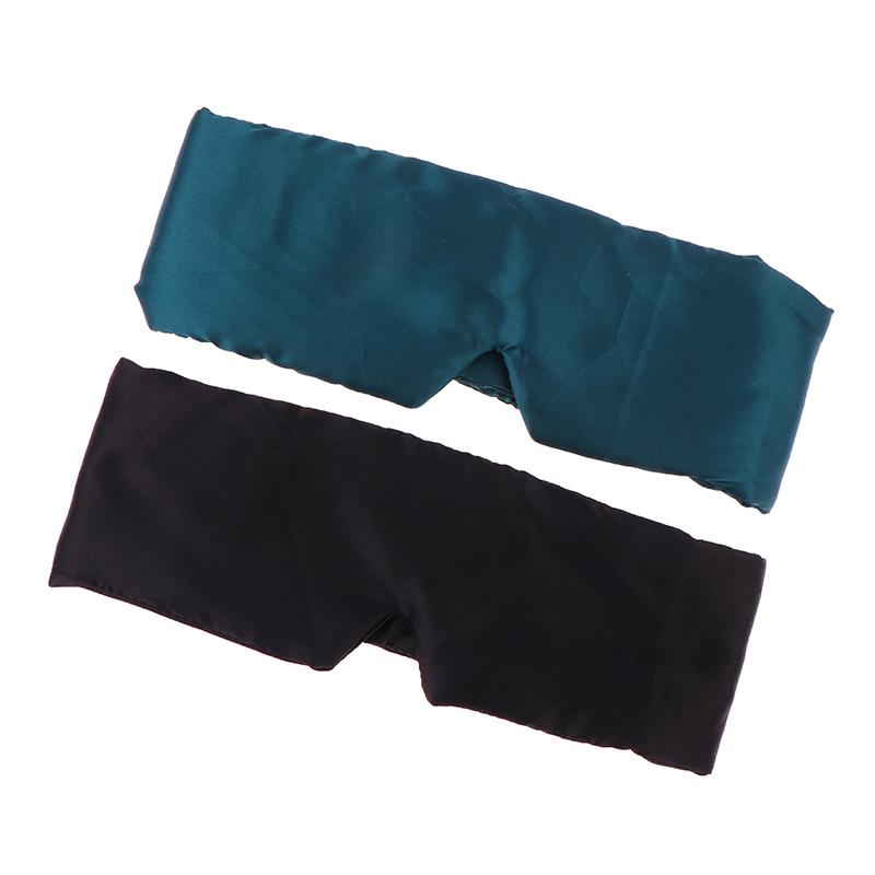 IJs Zijde Slaapmasker Ooglap Lichtblokkerend Oogmasker Zacht Gevoerd Reis Slaapmiddel Voor Slaap Patch Slaapmasker