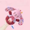New Pink Hand Cranked Ring Newborn Plush Toy 0-1 Year Old Baby Hand Ringed Bell, Suitable for Baby's New Year Gift