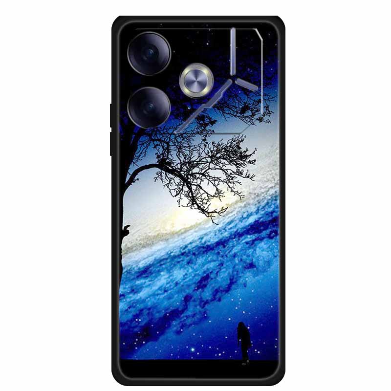 Phone Case For Tecno Pova 6 Back Cover Case Shockproof Black Silicone Soft Funda For Tecno Pova 6 Case Pova6 6.78" Capas Coque