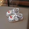 New Summer Baby Girls Sandals Pu Leather Cartoon Strawberry Children's Beach Sandals Non-slip Sole Kids Shoes 21-30