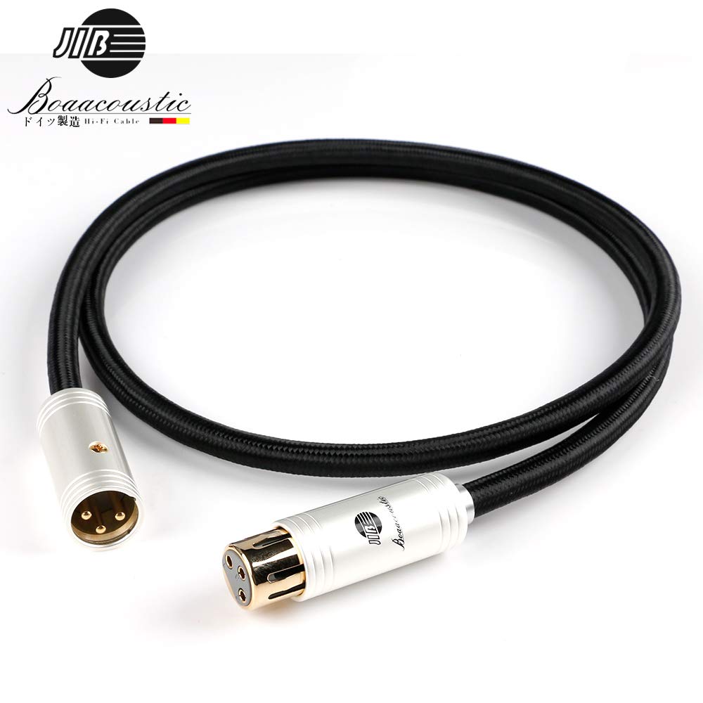 BOAACOUSTIC XLR Audio Cable Canon Microphone Pieces Hi-Fi (Male-Female) Cable/XLR Cable/3-Pin Cable/Balanced Cable/AV Amplifier/Decoder/Microphone