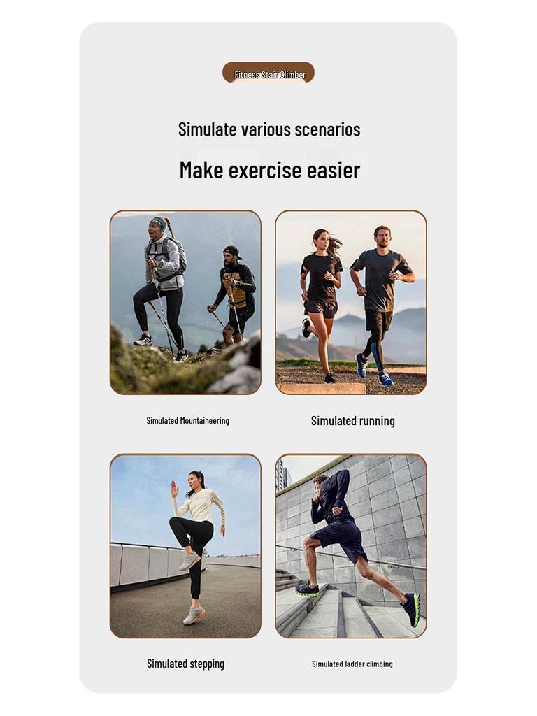 Foldable Home Stair Climber Stepper: Multi-Function Fitness Twist Waist Machine