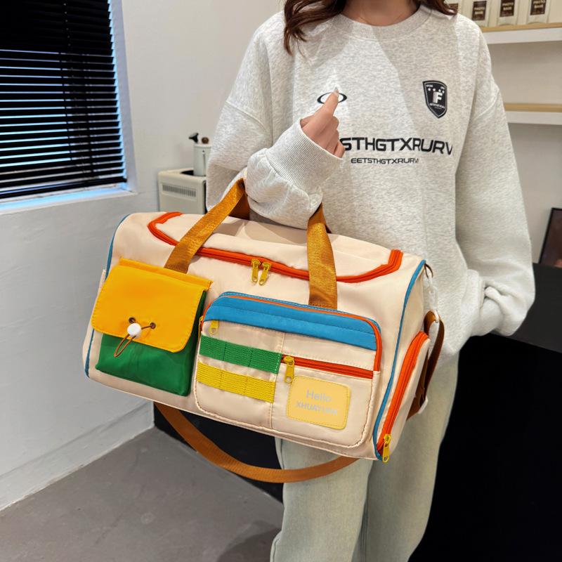 Women's Large Capacity Ultralight Travel Fitness Bag - Oxford Cloth Handheld Luggage Storage