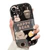 Applicable To Apple 14promax Mobile Phone Case IPhone 13 Cute Audio Bear 11/12mini Cartoon Anti-fall