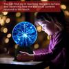 Flashmen Plasma Ball Lamp 5 inch Science Toy Touch & Sound Sensitive Plasma Globe Extra Large Lightning Ball Bedroom Decor Lamp Novelty Present