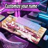 Personalizowana podkładka pod mysz z imieniem i wzorem Genshin Impact, Mata na biurko do laptopa PC, Dekoracyjna mata na biurko do domu, Podkładka pod klawiaturę, Prezent