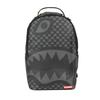 Shark Logo Graffiti Checkerboard American Style PVC Backpack Unisex Backpack Black W1045749