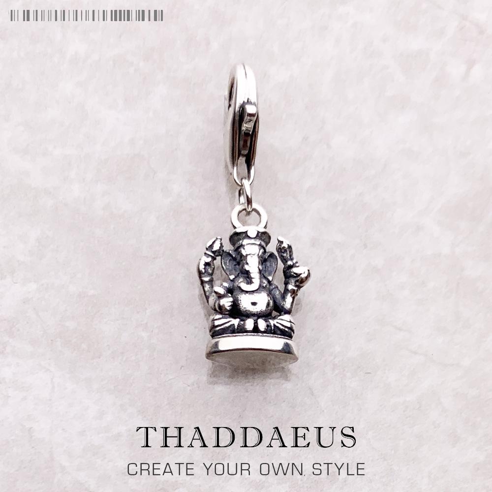 

Ganesh Elephant Lucky Charm Pendants 925 Silver Fine Jewelry Making Amulet For Women Men