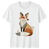 Whimsical Fox Forest Animal Art T-Shirt Fox Gift For Him And Her