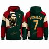 Ronaldo 7 Hoodie Portugal Inspired Graphic Sweatshirt Football Streetwear Oversized Winter Casual Pullover Men Clothing Hoodie