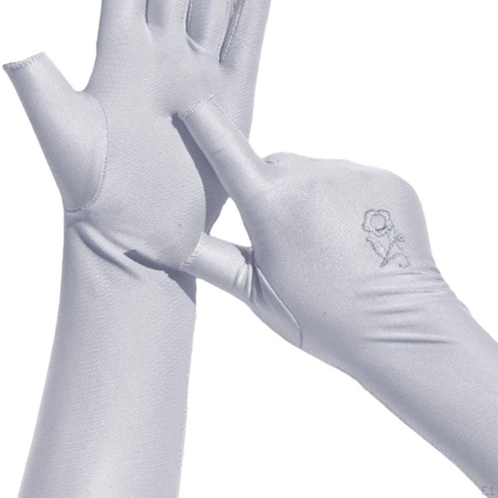 Sonnenschutzhandschuhe für Damen Vollfinger Verlängertes Handgelenk Sommer Sonnenschutz Radfahren