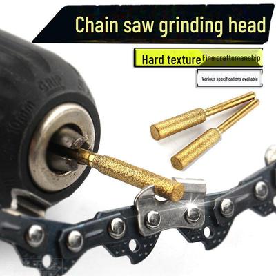 Elektrická reťazová brúska a sada okrúhlych pilníkov na údržbu zubov reťazovej píly