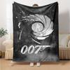 007 James Bond Theme Printed Blanket - Perfect for Couch, Bed, Travel & Outdoor Use | Machine Washable, Cozy & Durable.