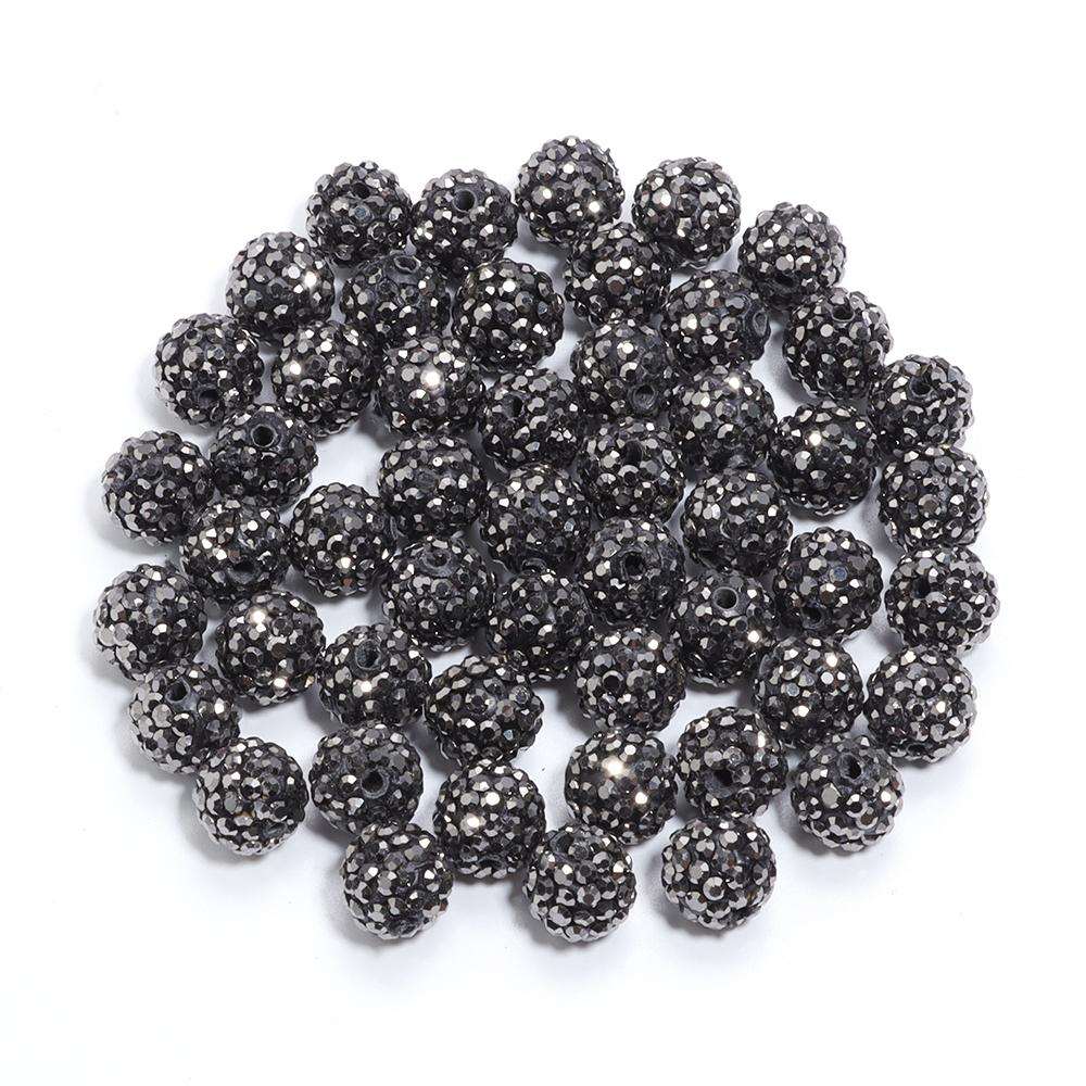 10pcs/bag Colorful Soft Pottery Clay Shamballa Beads Loose Beads For Jewelry Making DIY Necklace Bracelets Pendants Accessories