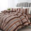 Simple Stripes Duvet Cover Twin Full King Modern Geometric Striped Comforter Cover 2/3pcs Microfiber Reversible Boho Bedding Set