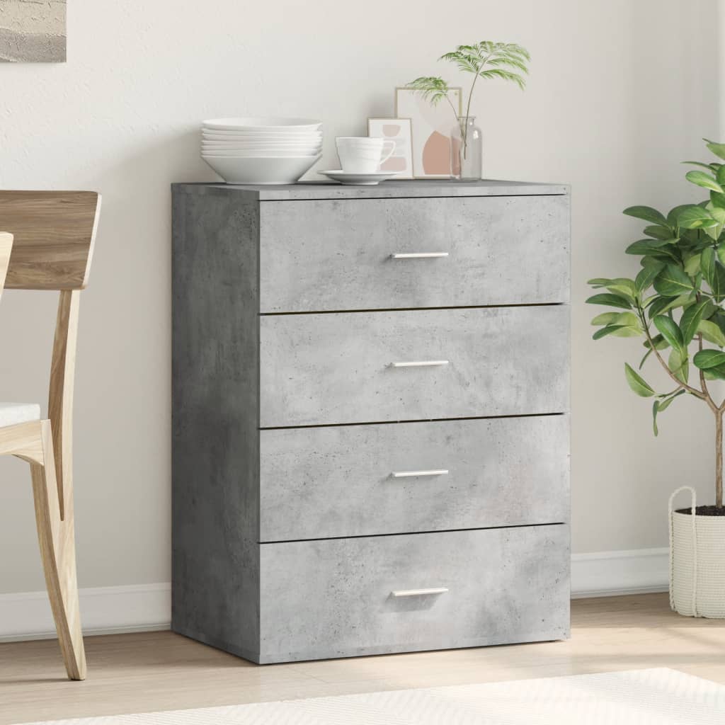 Sideboard Concrete Grey 60 x 39 x 80 cm Engineered Wood