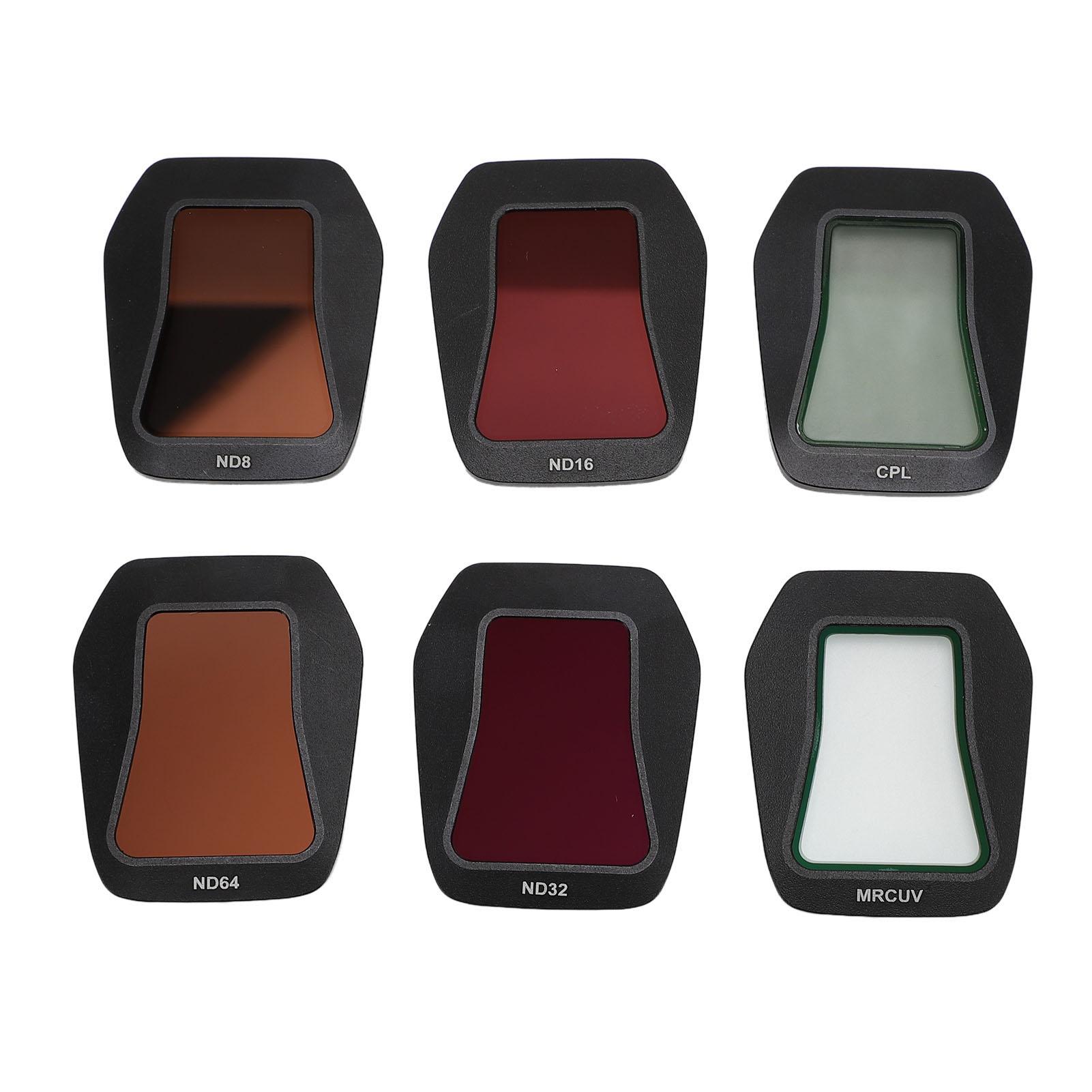 

Набор из 6 фильтров для камеры дрона, уменьшающих экспозицию ND8 ND16 ND32 ND64 UV CPL, быстросъемный дрон