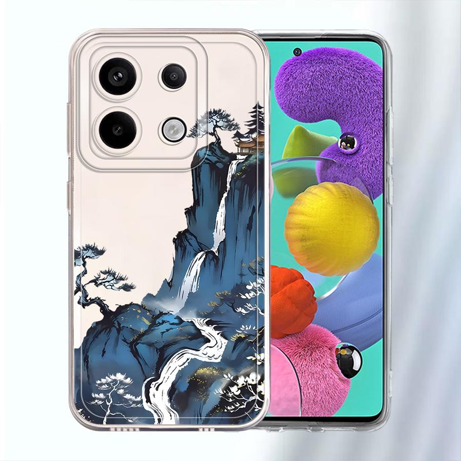 Mountains Waters Art Case for Xiaomi Redmi Note 14 Pro Plus 13C 12S 9 10 A4 10S 14C 11 Note 13 11S 12 Soft Phone Cover