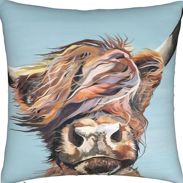 Creative Cartoon Cute Animal Print Linen Pillow Case Home Sofa Car Decoration Pillow