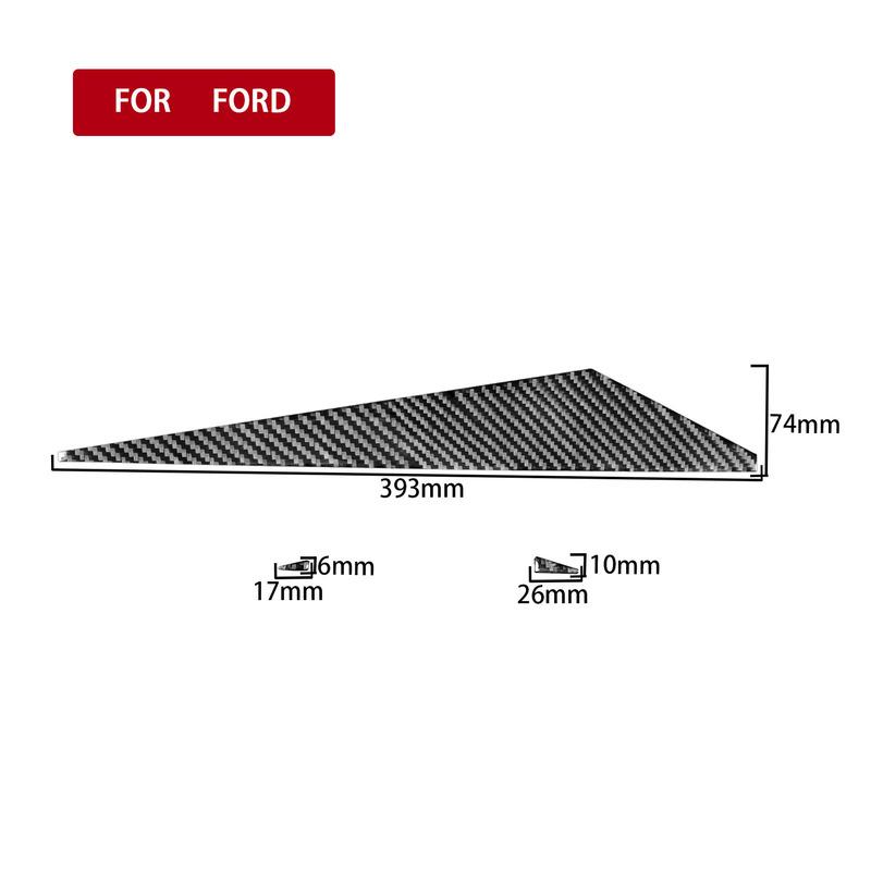 For Ford Escape Kuga 2013-2016 Carbon Fiber Co-pilot Storage Glove Box Trim Decoration Cover Sticker Car Styling Accessories