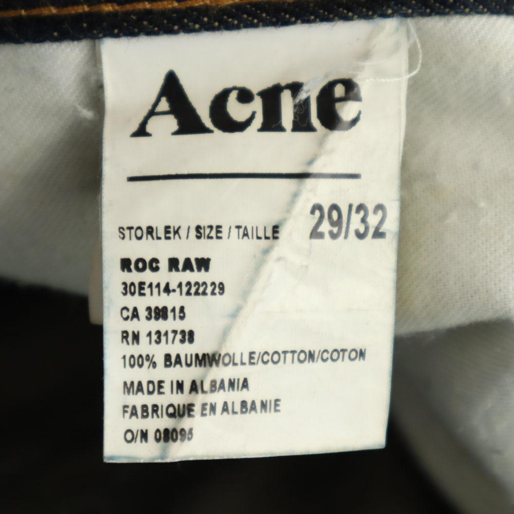 ACNE Denim pants W29 Navy Jeans button fly Men's Used