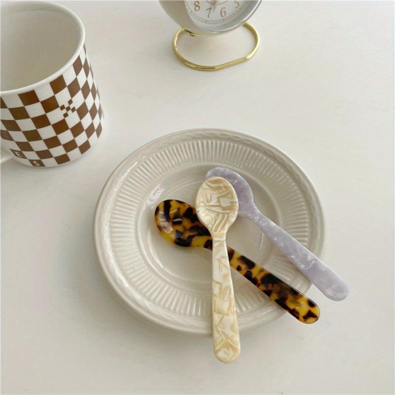 4er-Set Acryl-Multifunktionslöffel, Ideal für Desserts, Kaffee & Kaviar