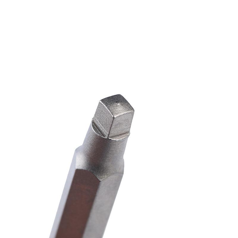 3-Piece Square Bit Set: 50-100mm S2 Material for Electric and Air Screwdrivers
