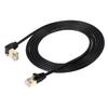 SinLoon Cat8 Ethernet 40Gbps 2000MHz Pistik SFTP Cat8 RJ45 Pistik Mängude LAN Mängimiseks Xbox Modem 90-kraadine Kaabel, Kiire Kaabel, Kullatud