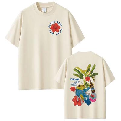 Rapper Bad Bunny T-shirt Debi Tirar Mas Fotos DTMF World Tour T Shirts Men Women Fashion Vintage Hip Hop Male T-shirt Streetwear