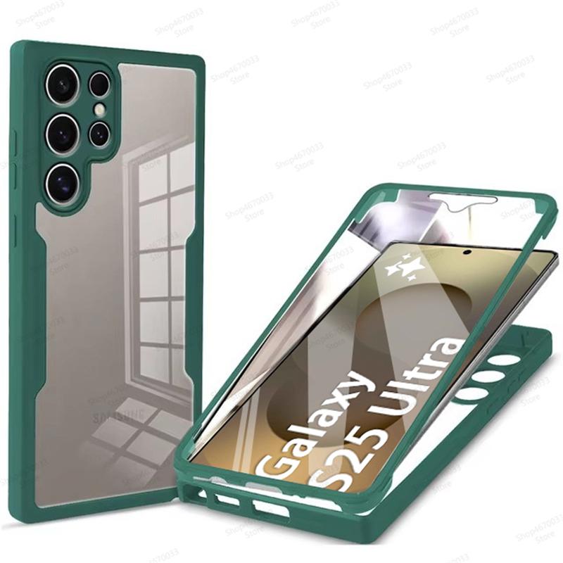 360° Full Body Cover Phone Cases For Samsung Galaxy S25 S24 S23 S22 S21 Ultra Plus FE Shockproof Cover Phone Accessories Funda