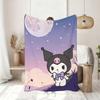 Kawaii K-Kuromi-I Blanket Soft Throw Blanket for Home Bedroom Bed Sofa Picnic Travel Office Rest Cover Blanket Gift