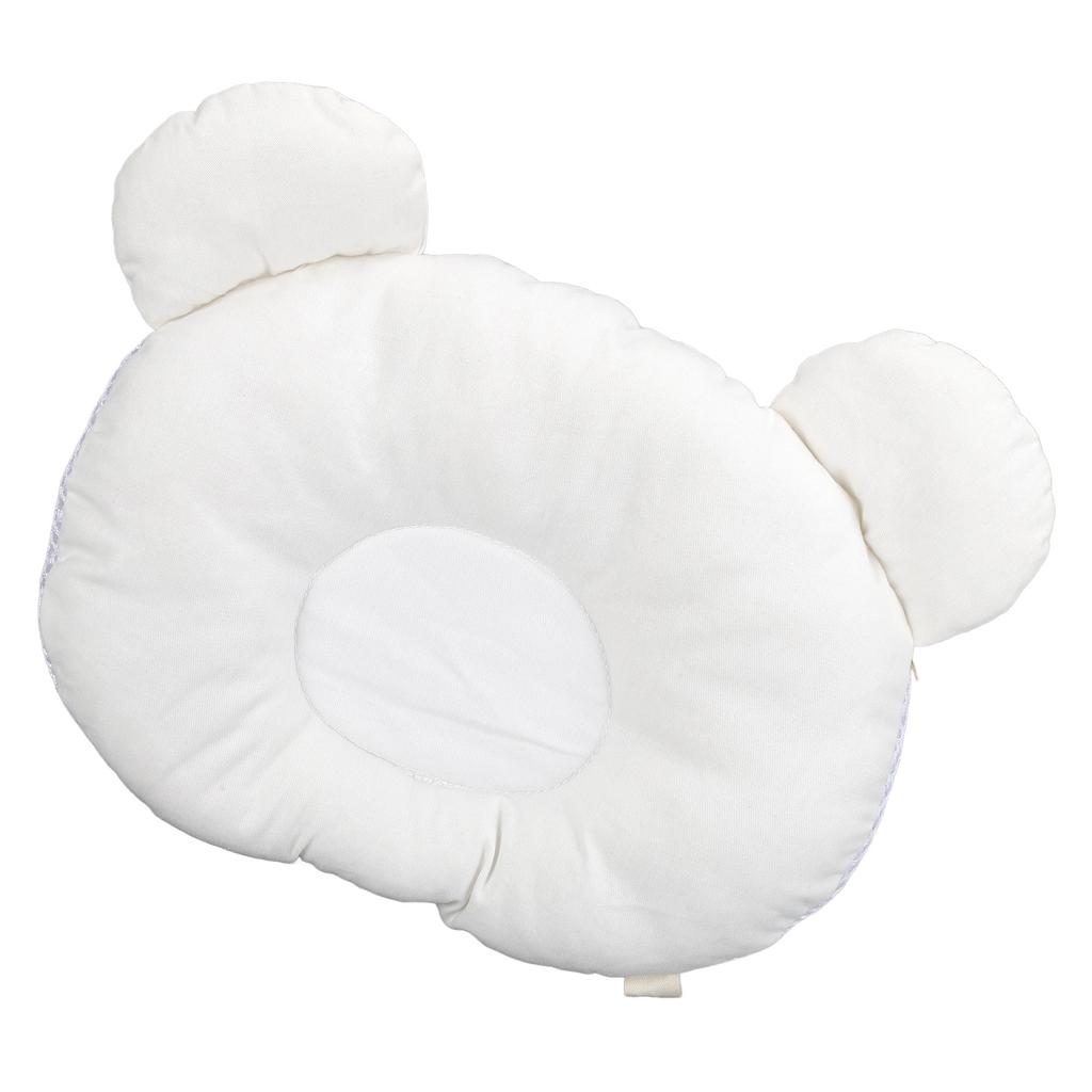 Baby Pillow Breathable Soft Prevent Flat Head Cute Newborn Head Shaping Support PillowWhite
