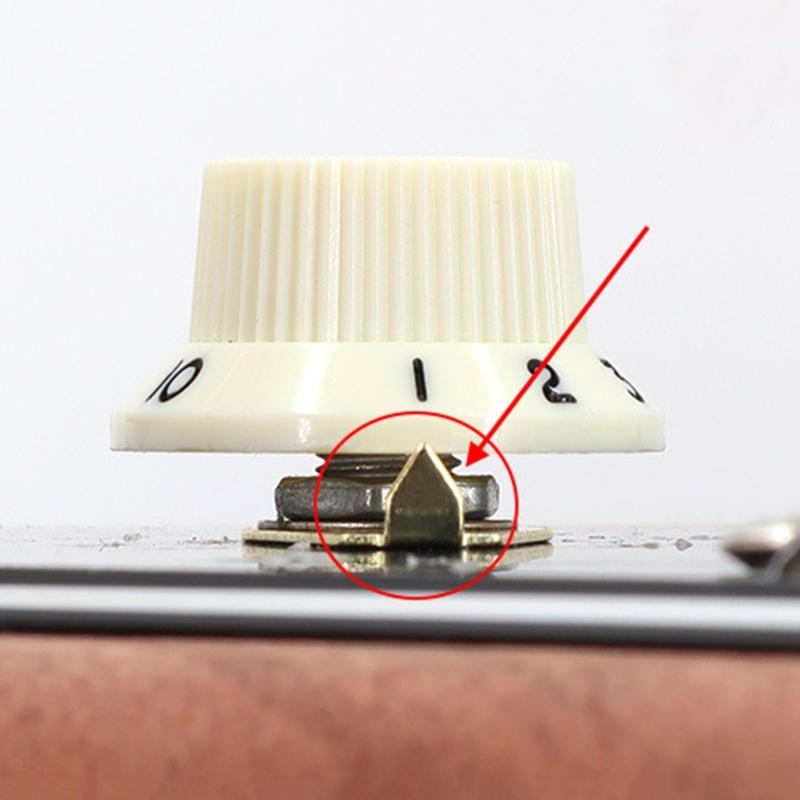 10 Pcs Electric Guitar Knob Pointer Washer Replacement Guitar Knobs Pointer Indicator Plates Electric Guitar Accessories
