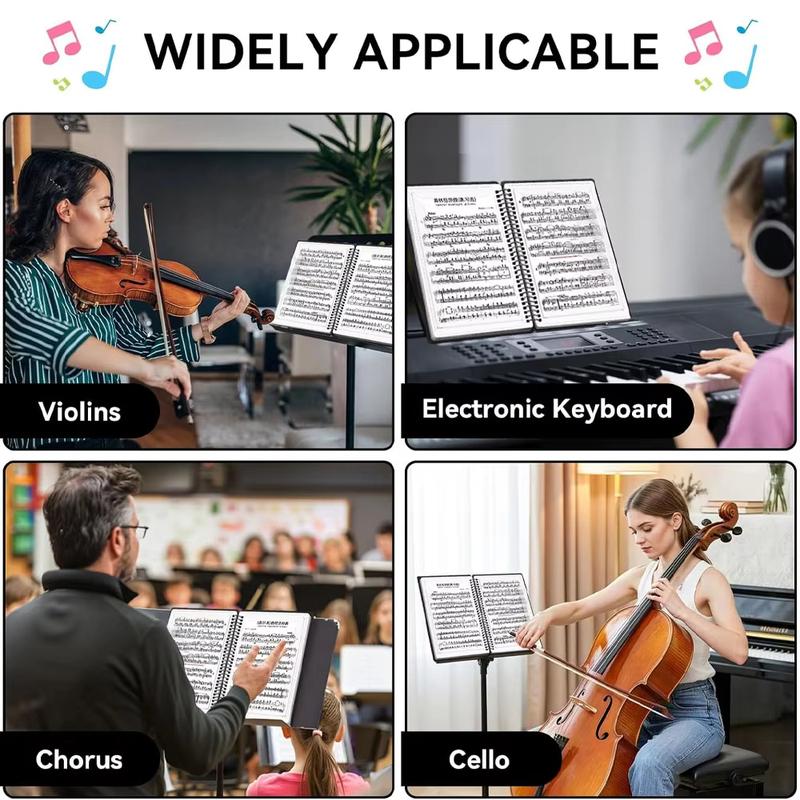 Inch A4 Sheet Music Binder 40/60 Pages Letter Size Music Storage Folder Waterproof Sheet Music Organizer for Musicians Students