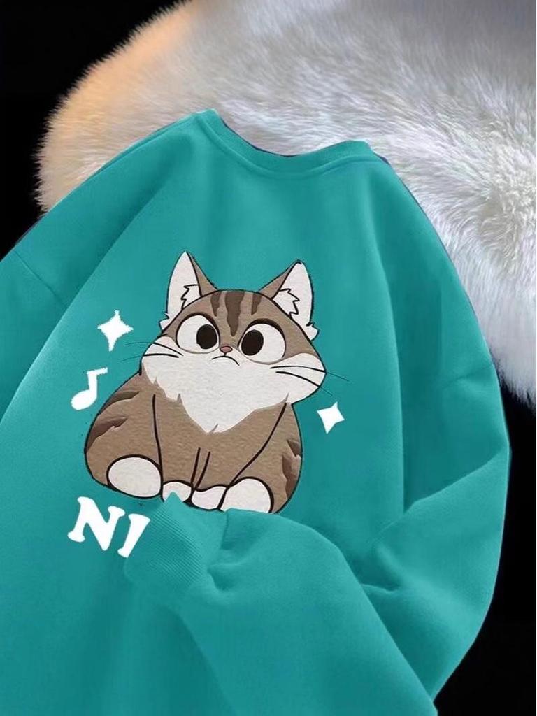 Men's Youth Round Neck Loose Hoodie - Spring/Autumn 2025 Edition