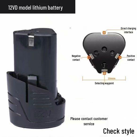 12V Large Capacity Universal Lithium Battery for Pistol Drills with Charger