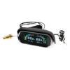 Digital LCD 2 in 1 Gauge Water Temp+Voltage Gauge Water Temperature Meter With Flashing Alarm Voltmeter For Car Truck Vehicle