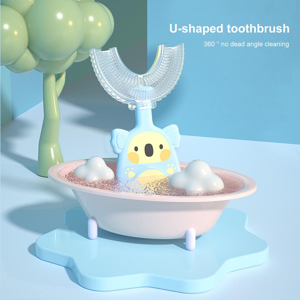 Manual Children's U-shaped Toothbrush Silicone Toothbrush Baby Mouth Oral Cleaning Manual Training