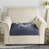 Water Repellent Stretch Sofa Seat Cushion Cover Solid Color Non-slip Furniture Protector Pets Kids Washable Removable Slipcover