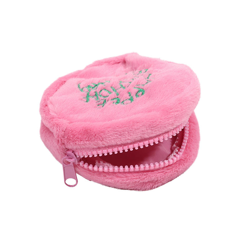 Plush Storage Bag Mini Headphone Bag For Girls Makeup Bag Student Purse For Women