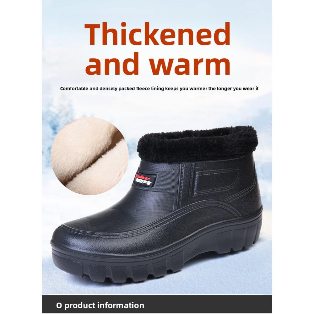 **Herren Damen EVA Wasserdicht Winter Schneestiefel Warm Anti-Rutsch Arbeitsstiefel Kältebeständig Outdoor**
