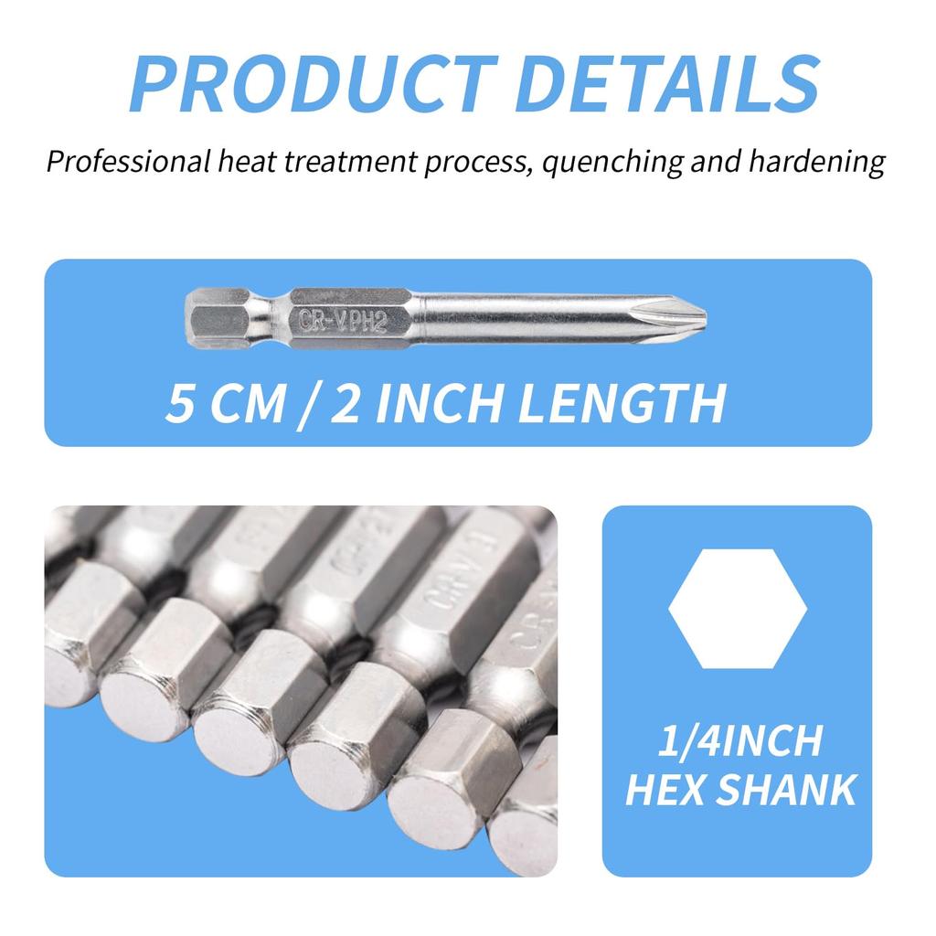 5/7/13Pcs Special Shaped Screwdriver Set 50mm U-shaped Y-Type Triangle Inner Cross Three Points Screwdriver Bit Tool Garden Tool