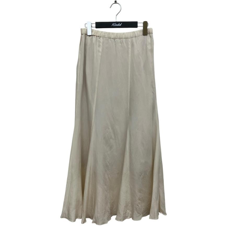 IENA Cupra Satin Escargot Maxi Skirt 23060900401020 Beige Size: 38